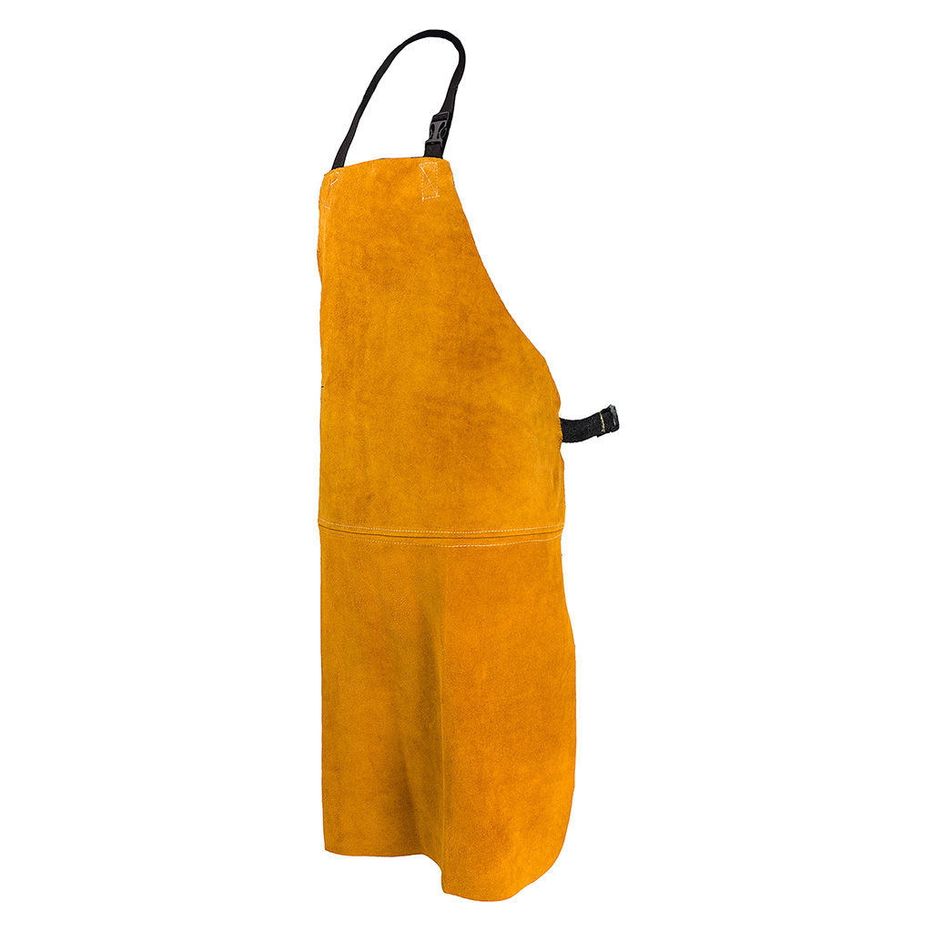 LEATHER WELDERS APRON ARAMID STITCHED 100CMx80CM C/W STRAP