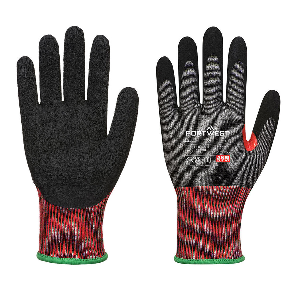 A672 CS CUT F13 NITRILE GLOVE BLACK