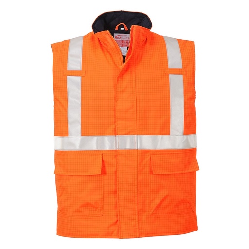 [JK986] BIZFLAME RAIN HI-VIS ANTI-STATIC FR BODY WARMER-S776