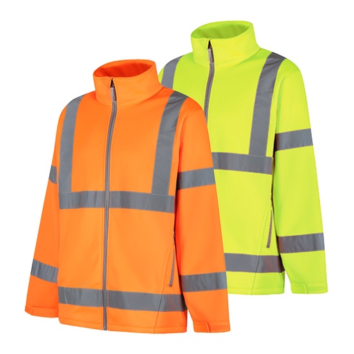 [FJ956] AQUA HI-VIS SOFT SHELL JACKET
