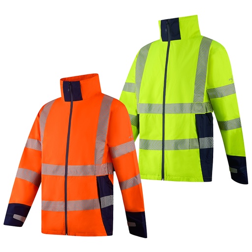 [JK126] FGX LIGHTWEIGHT LAMINATED HI-VIS BREATHABLE W/PROOF 4:4 JKT
