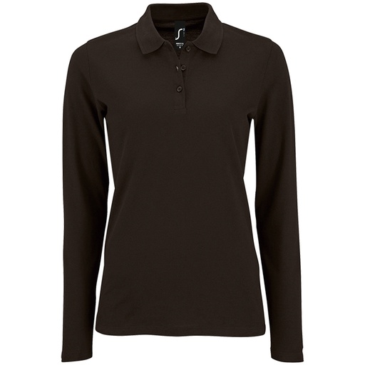 [PS240] 02083 LADIES PERFECT LONG SLEEVE PIQUE POLO SHIRT
