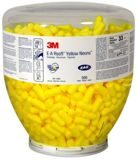[EP201] 3M EARSOFT NEONS FOAM EAR PLUG REFILL BOTTLE (500 PAIRS) 254277