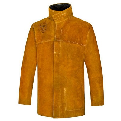 [JK269] COMFORT LEATHER/ FABRIC WELDERS JACKET