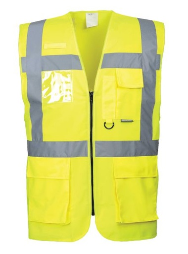 [WC011] HI VIS EXEC VEST C.W ID POCKET